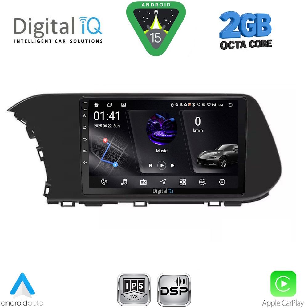 Βλησαρούλης Car Center - DIGITAL IQ RSF 4220_CPA (10inc) MULTIMEDIA TABLET for HYUNDAI i20 - BAYON mod. 2021-2026
