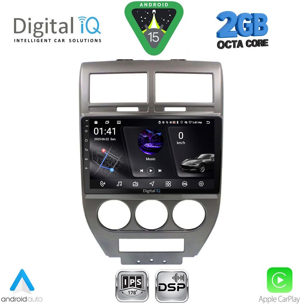 Βλησαρούλης Car Center - DIGITAL IQ RSF 4276_CPA (10inc) MULTIMEDIA TABLET for JEEP COMPASS - PATRIOT mod. 2007-2016