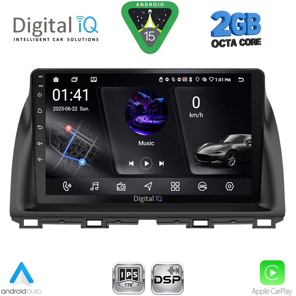 Βλησαρούλης Car Center - DIGITAL IQ RSF 4380_CPA (10inc) MULTIMEDIA TABLET for MAZDA CX5 mod. 2013-2017