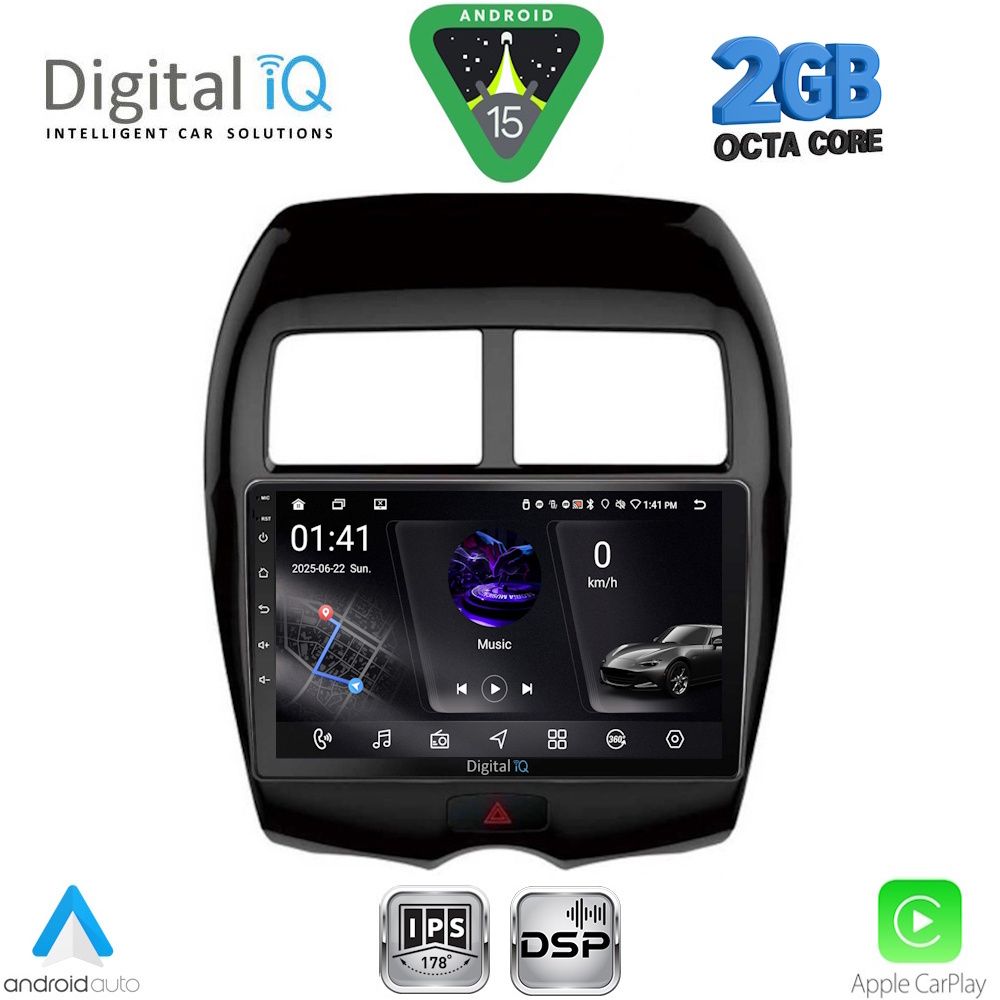 Βλησαρούλης Car Center - DIGITAL IQ RSF 4430_CPA (10inc) MULTIMEDIA TABLET for MITSUBISHI ASX mod. 2009-2020 - PEUGEOT 4008 mod. 2012-2018