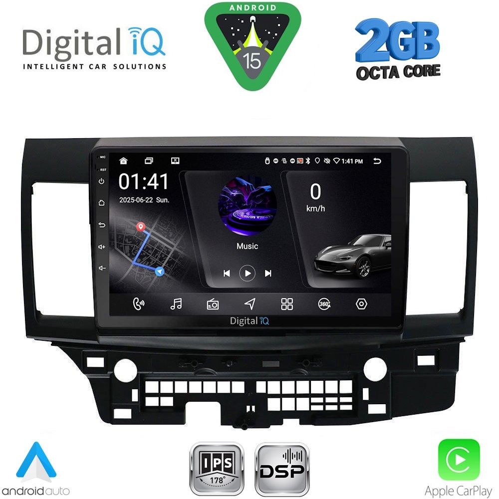 Βλησαρούλης Car Center - DIGITAL IQ RSF 4434_CPA (10inc) MULTIMEDIA TABLET for MITSUBISHI LANCER mod. 2008-2017