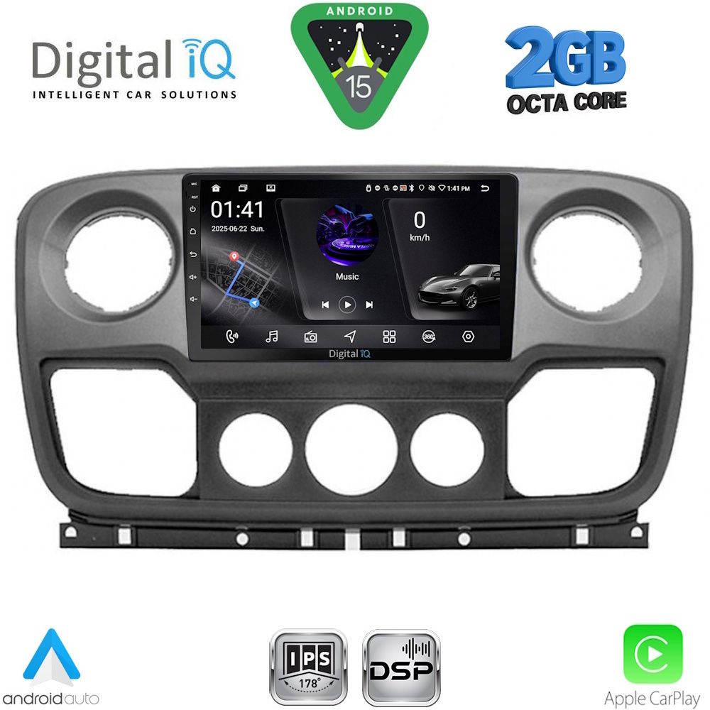 Βλησαρούλης Car Center - DIGITAL IQ RSF 4463_CPA (10inc) MULTIMEDIA TABLET for NISSAN NV400 - OPEL MOVANO - RENAULT MASTER mod. 2010-2020