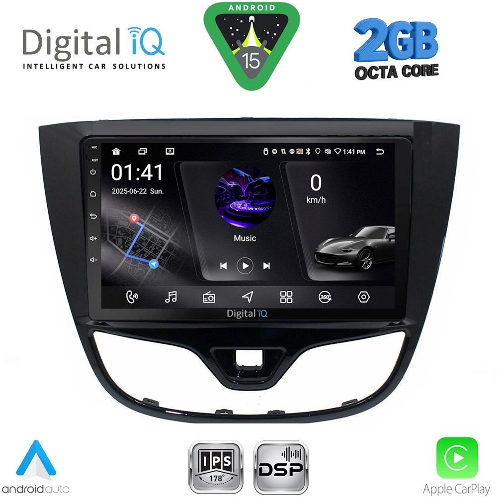Βλησαρούλης Car Center - DIGITAL IQ RSF 4489_CPA (10inc) MULTIMEDIA TABLET for OPEL KARL mod. 2014-2019