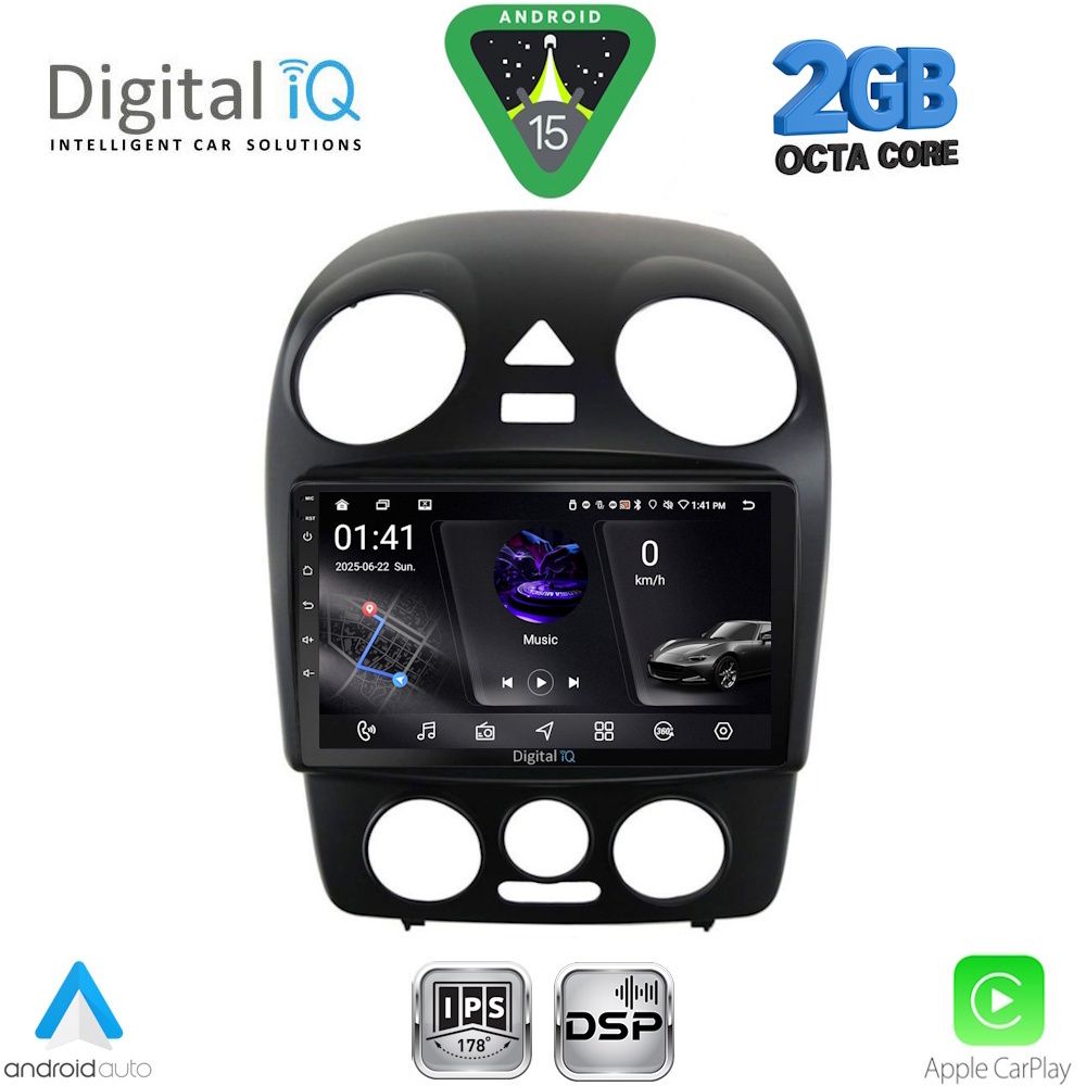 Βλησαρούλης Car Center - DIGITAL IQ RSF 4742_CPA (9inc) MULTIMEDIA TABLET for VW BEETLE mod. 2004-2011