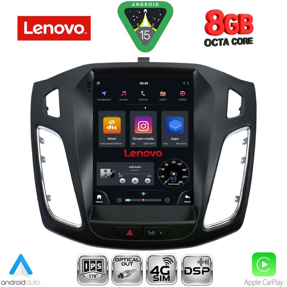 Βλησαρούλης Car Center - LENOVO SSW 10855_CPA TESLA STYLE  for FORD FOCUS mod. 2011-2017