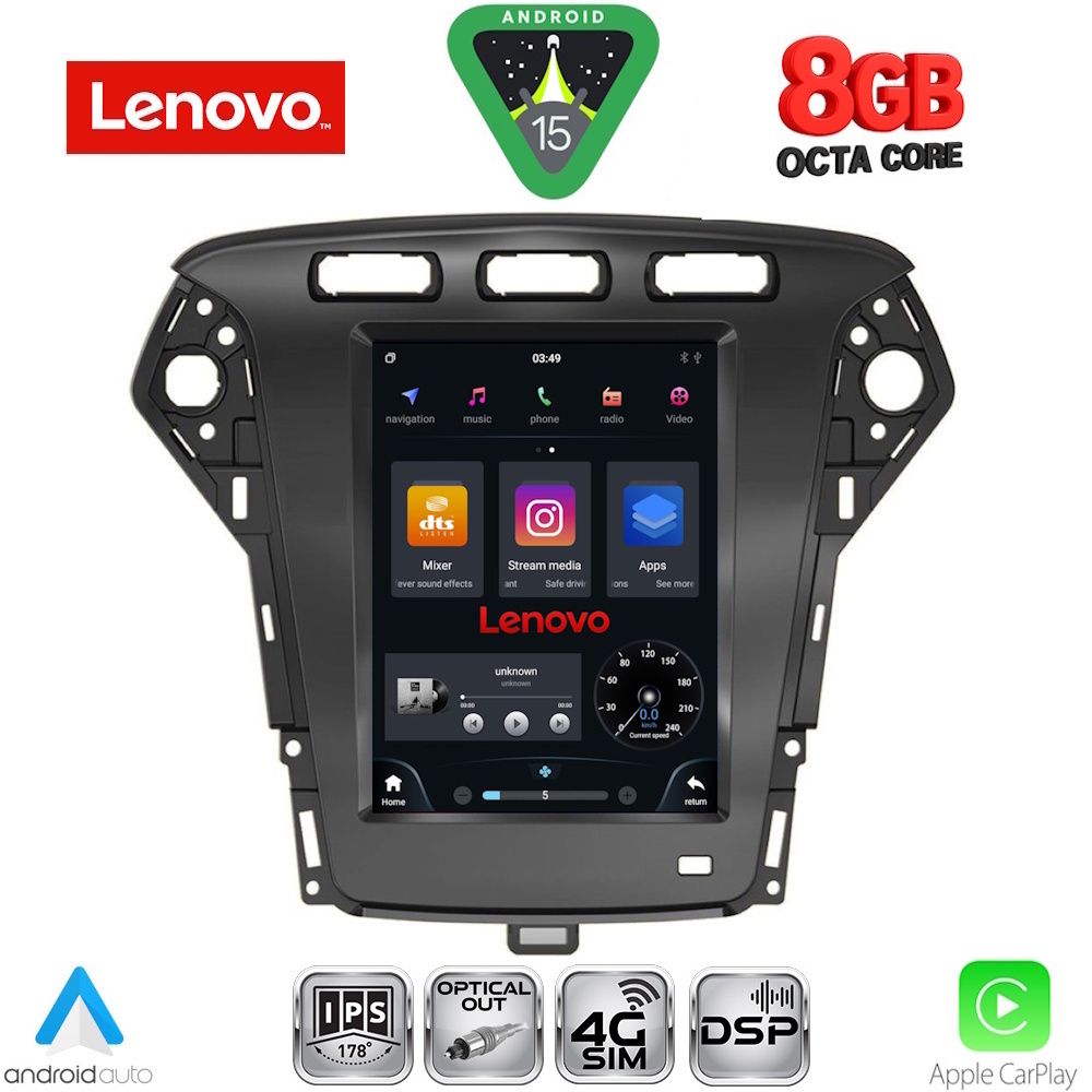 Βλησαρούλης Car Center - LENOVO SSW 10958_CPA TESLA STYLE for FORD MONDEO mod. 2010-2013