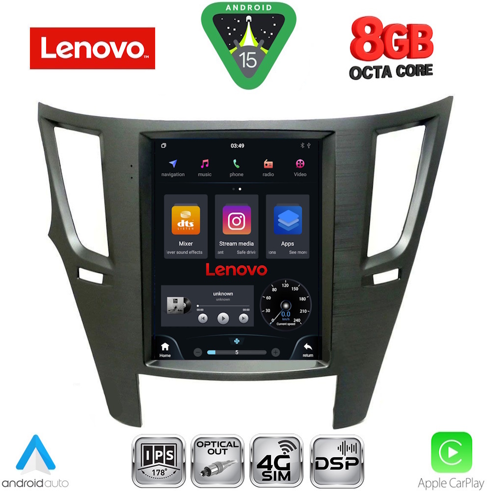 Βλησαρούλης Car Center - LENOVO SSW 10962_CPA TESLA STYLE  for SUBARU LEGACY - OUTBACK mod. 2009-2014