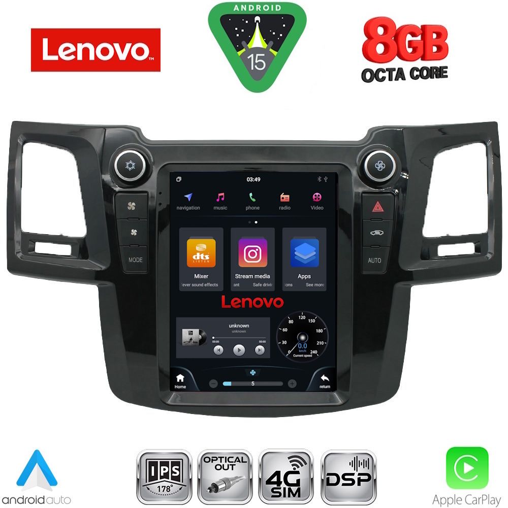 Βλησαρούλης Car Center - LENOVO SSW 10965_CPA TESLA STYLE for TOYOTA HILUX mod. 2005-2015