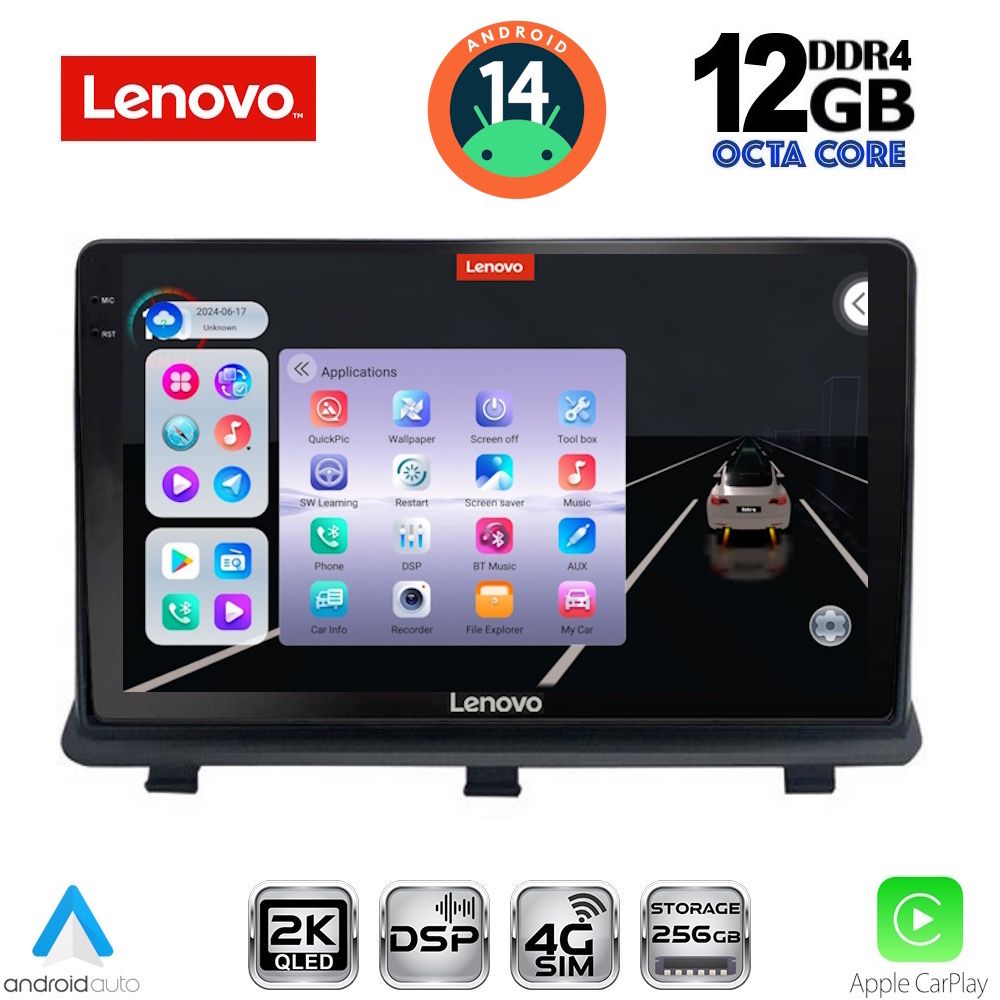 Βλησαρούλης Car Center - LENOVO SSZ 12480_CPAA (9inc) MULTIMEDIA TABLET for OPEL ANTARA mod. 2006-2016