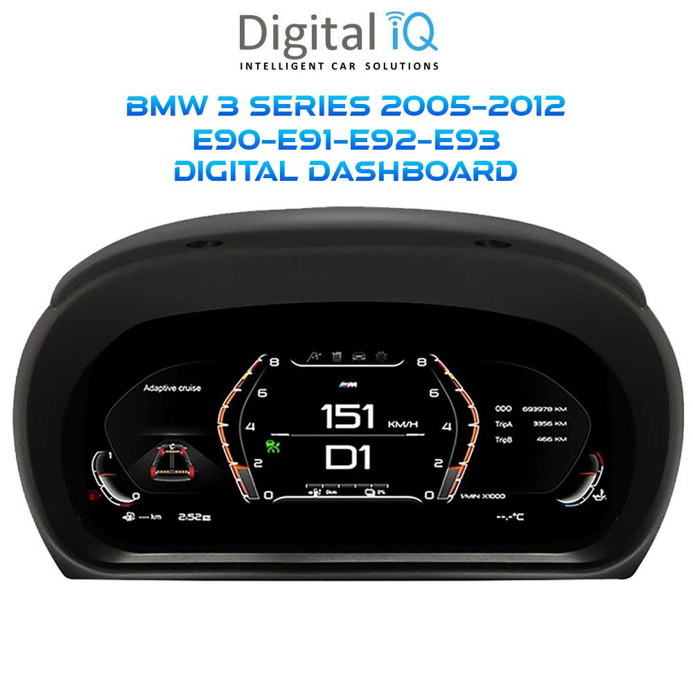 Βλησαρούλης Car Center - DIGITAL IQ DGU 954_DC (10in) DIGITAL CLUSTER for BMW 3 Series (E90-E91-E92-E93) mod. 2005-2012