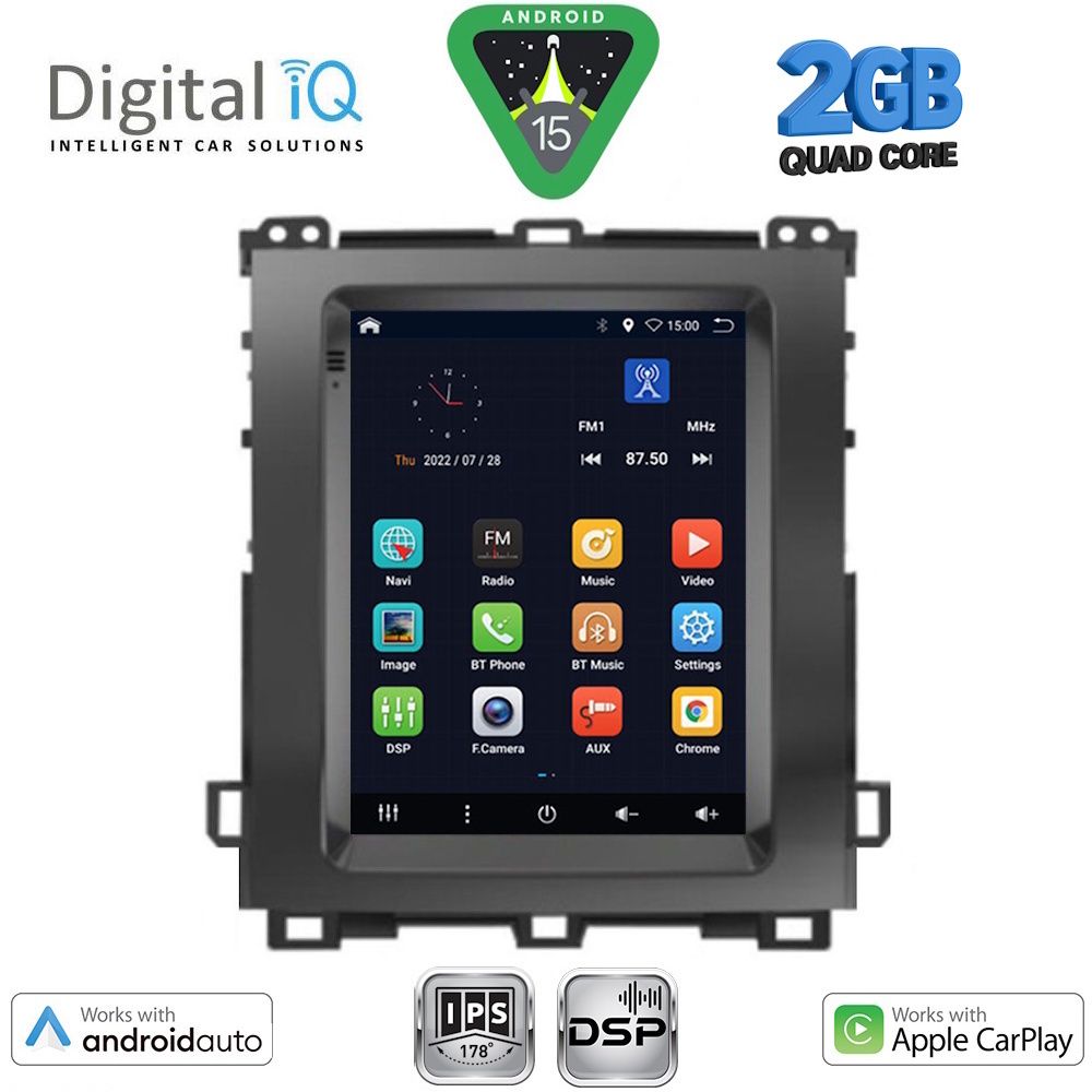 Βλησαρούλης Car Center - DIGITAL IQ BXC 3982_CPAA (TESLA) MULTIMEDIA for TOYOTA LANDCRUISER mod. 2003-2009