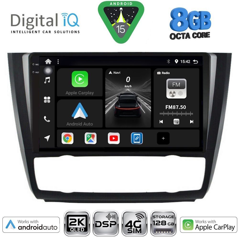 Βλησαρούλης Car Center - DIGITAL IQ BXF 11040_CPAA CLIMA (9inc) MULTIMEDIA TABLET for BMW S.1 (E81-82-87-88) mod. 2004-2013