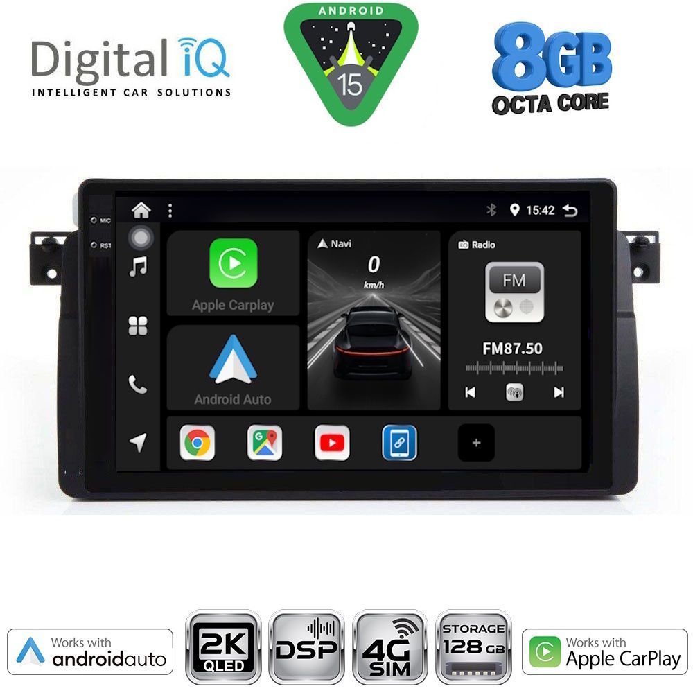 Βλησαρούλης Car Center - DIGITAL IQ BXF 11042_CPAA (9inc) MULTIMEDIA TABLET for BMW E46 mod. 1998-2005