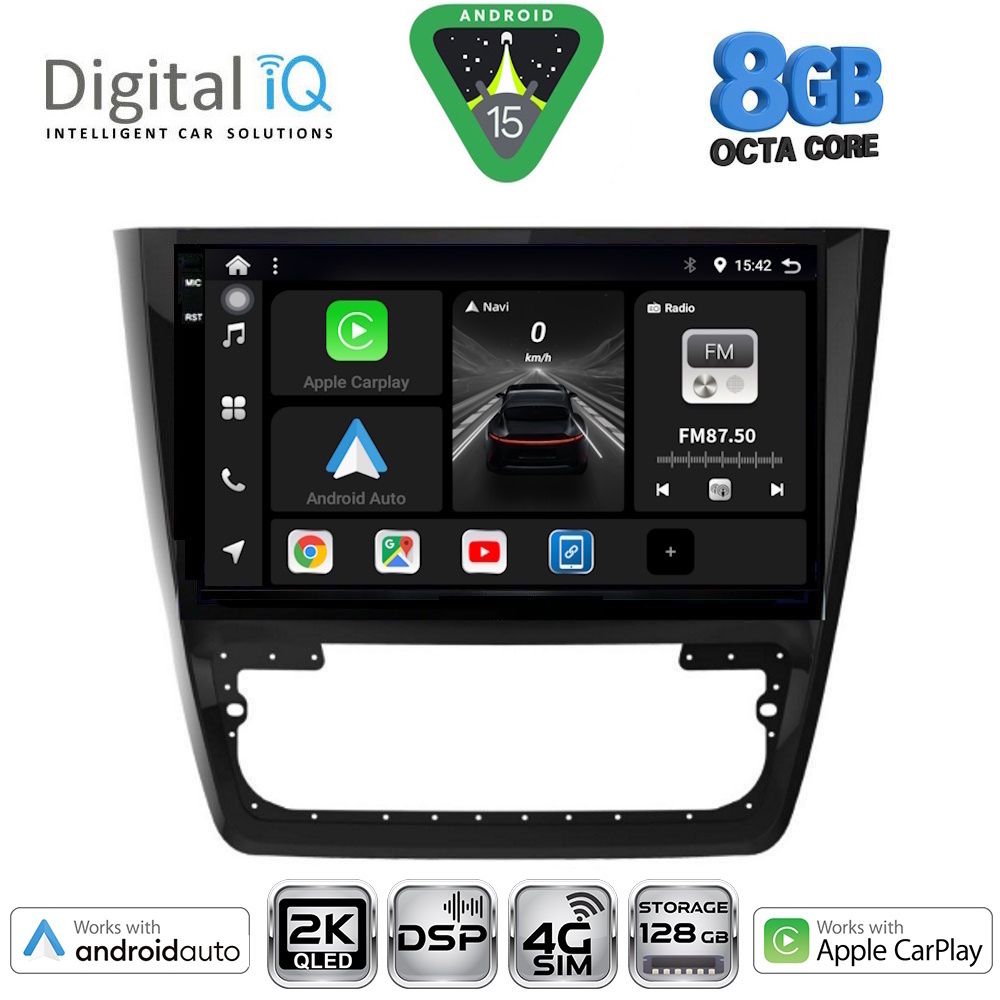 Βλησαρούλης Car Center - DIGITAL IQ BXF 11610_CPAA (10inc) MULTIMEDIA TABLET for SKODA YETI mod. 2014-2018