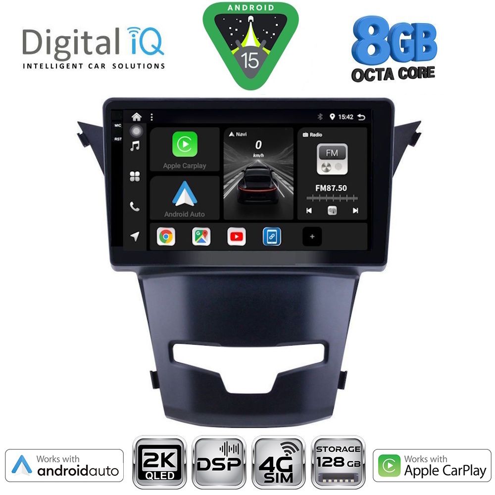 Βλησαρούλης Car Center - DIGITAL IQ BXF 11653_CPAA (9inc) MULTIMEDIA TABLET for SSANGYONG KORANDO mod. 2014-2019