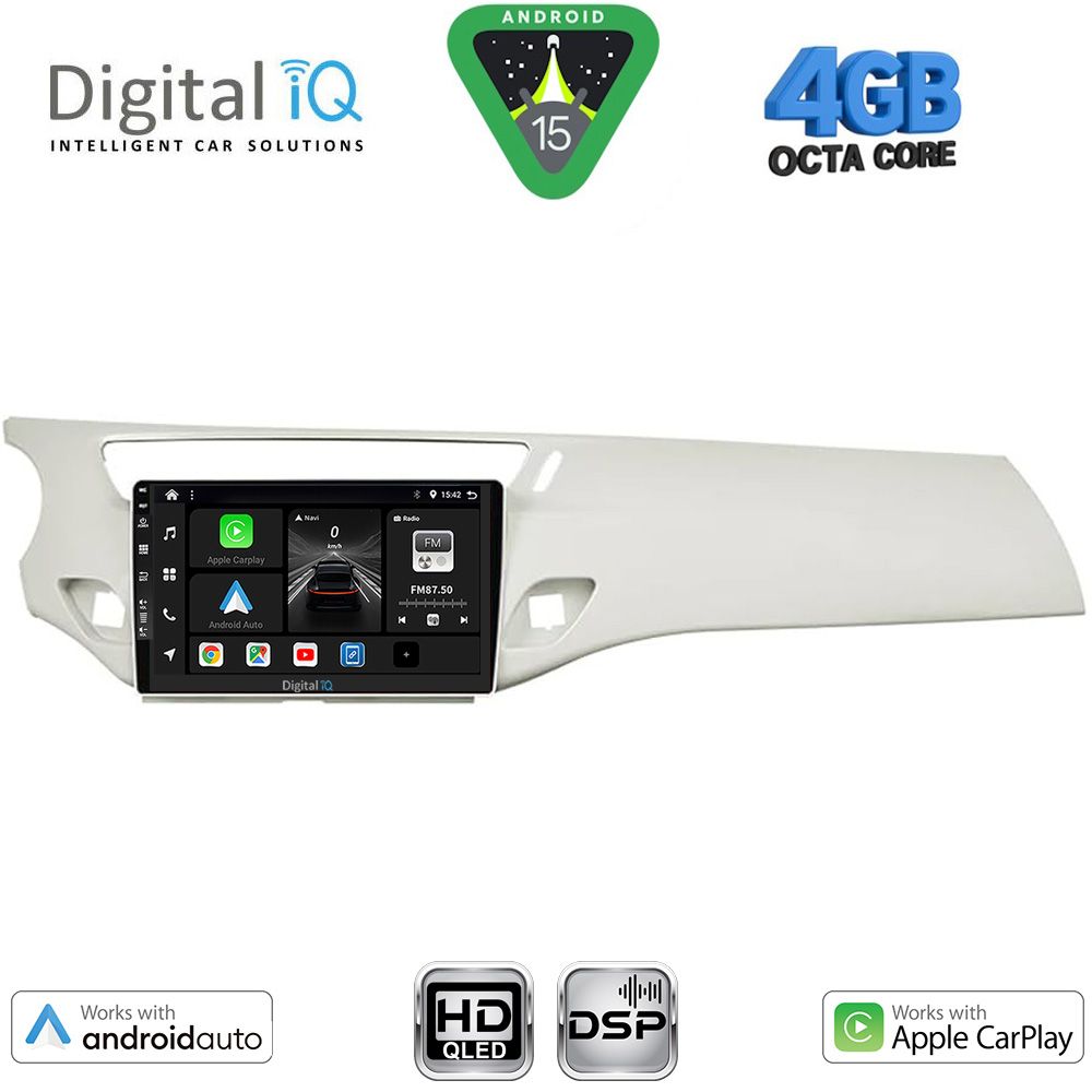 Βλησαρούλης Car Center - DIGITAL IQ BXF 6092WH_CPAA (9inc) MULTIMEDIA TABLET for CITROEN C3 - DS3 mod. 2009-2016 (WHITE)