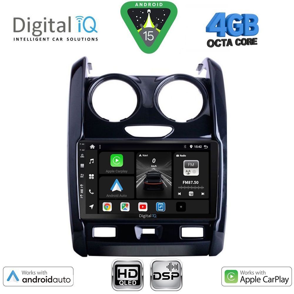 Βλησαρούλης Car Center - DIGITAL IQ BXF 6103_CPAA (9inc) MULTIMEDIA TABLET for DACIA DUSTER mod. 2012-2019