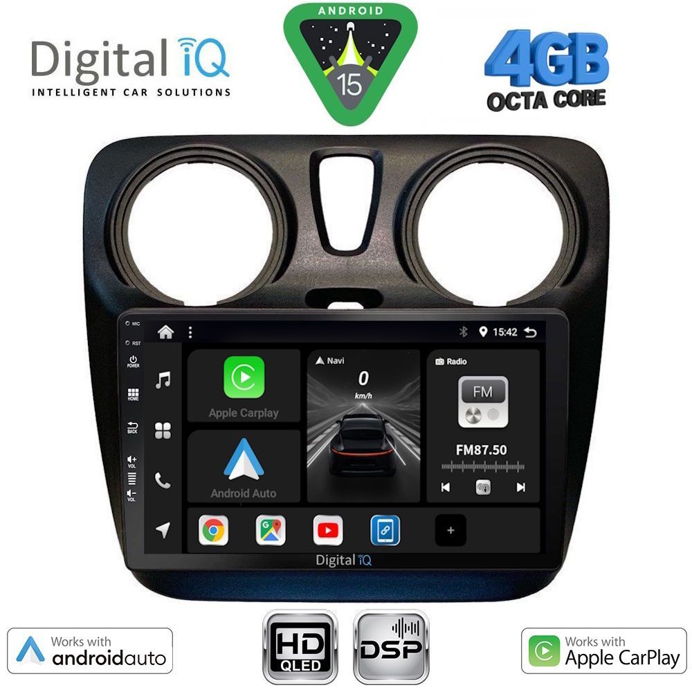 Βλησαρούλης Car Center - DIGITAL IQ BXF 6112_CPAA (9inc) MULTIMEDIA TABLET for DACIA DOKKER 2012-2022