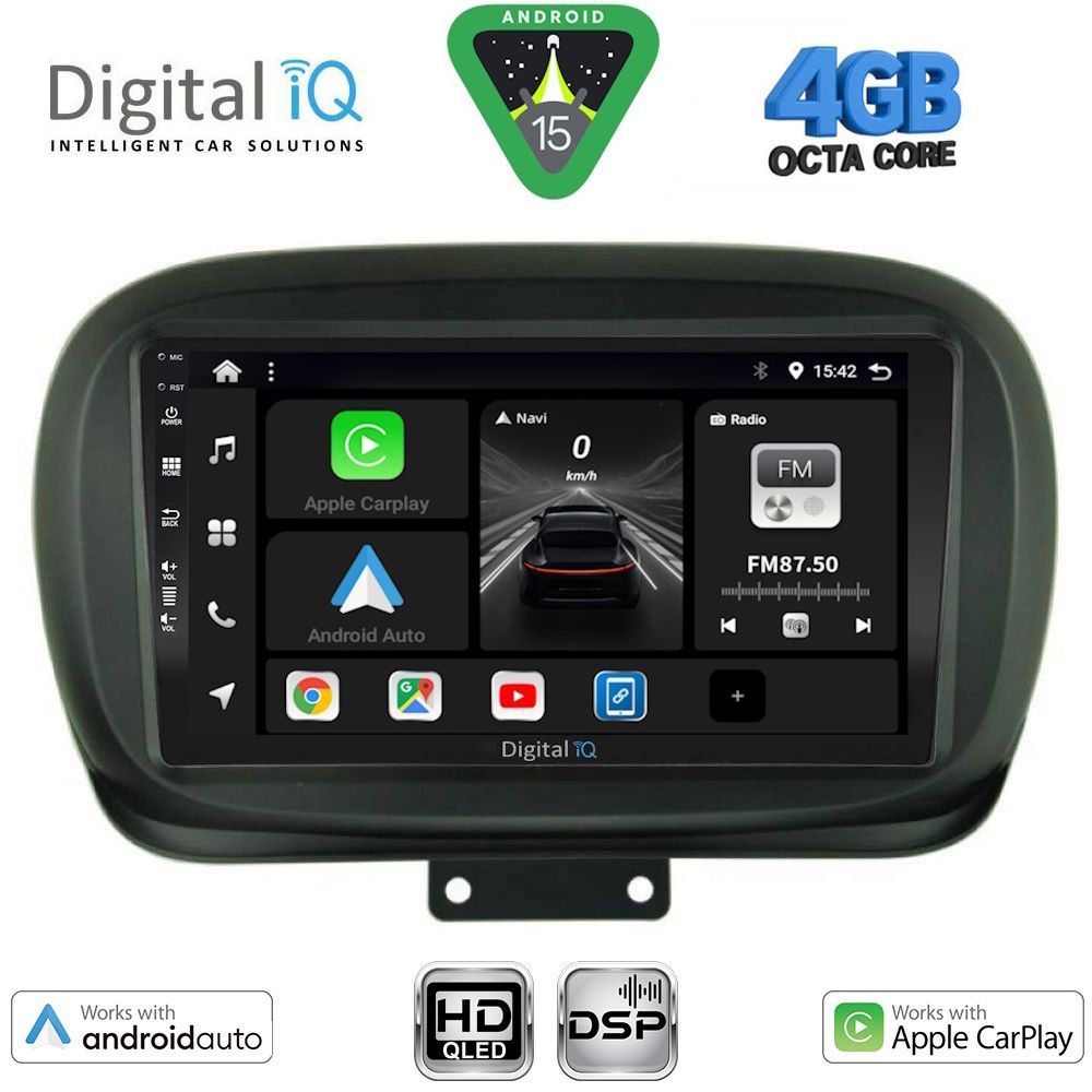 Βλησαρούλης Car Center - DIGITAL IQ BXF 6134_CPAA (9inc) MULTIMEDIA TABLET for FIAT 500Χ mod. 2014-2024