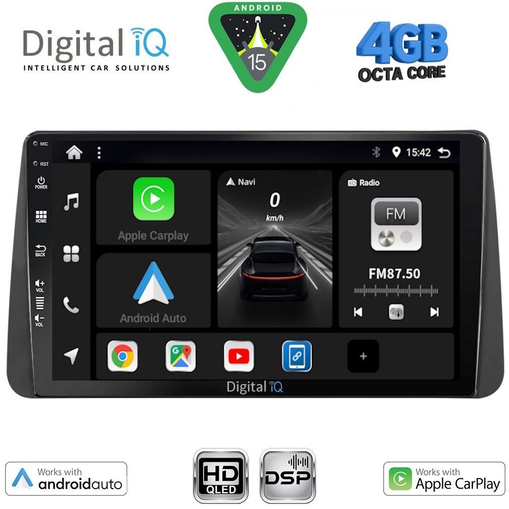 Βλησαρούλης Car Center - DIGITAL IQ BXF 6149_CPAA DASH (9inc) MULTIMEDIA TABLET for FIAT TIPO mod. 2018-2023