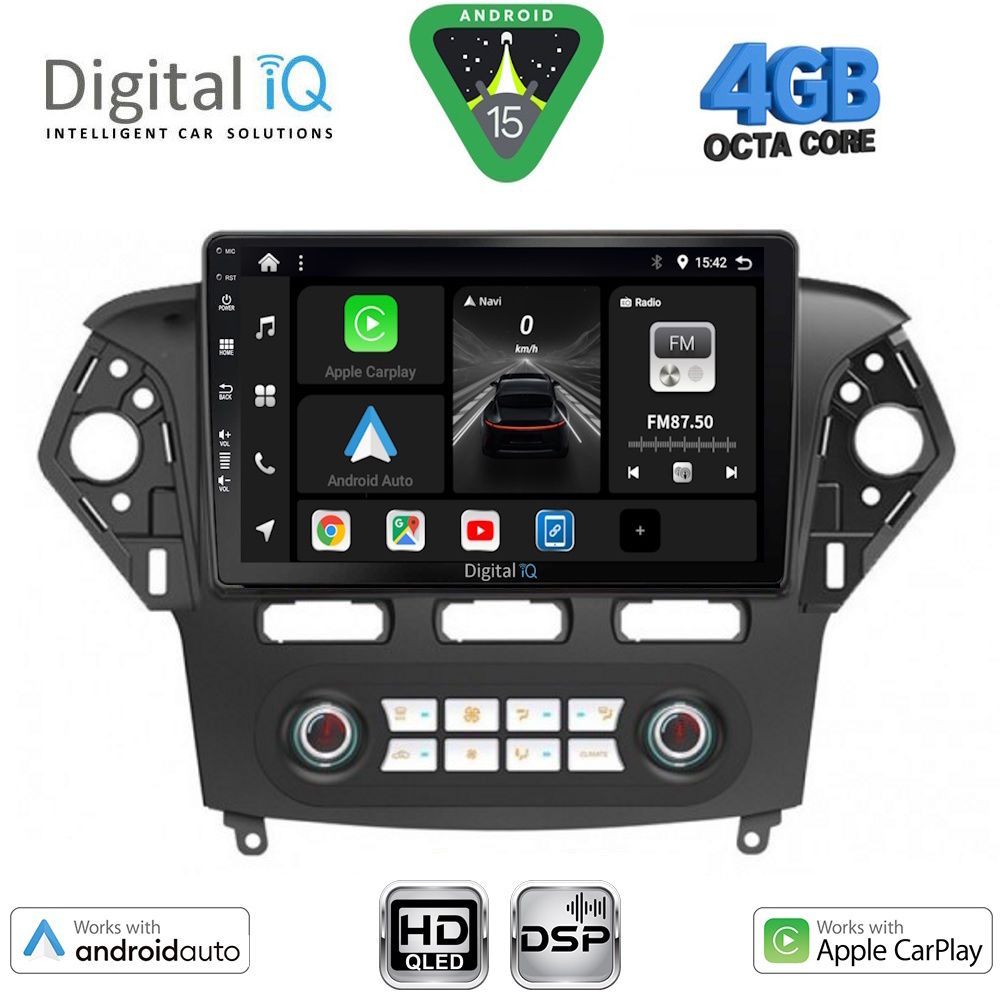 Βλησαρούλης Car Center - DIGITAL IQ BXF 6163_CPAA CLIMA (10inc) MULTIMEDIA TABLET for FORD MONDEO mod. 2011-2013