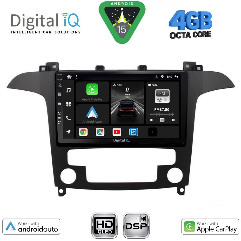 Βλησαρούλης Car Center - DIGITAL IQ BXF 6175_CPAA CLIMA (9inc) MULTIMEDIA TABLET for FORD SMAX mod. 2006-2014