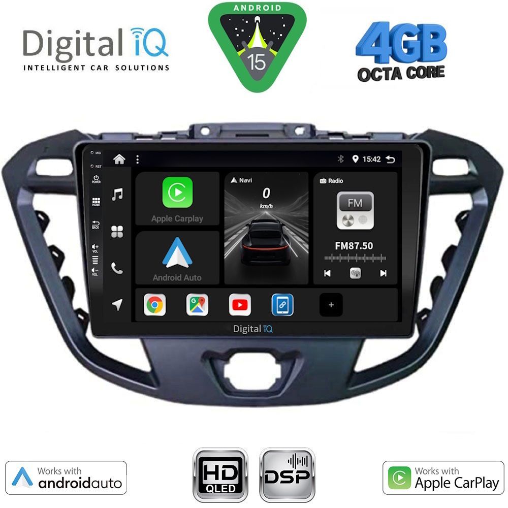 Βλησαρούλης Car Center - DIGITAL IQ BXF 6177_CPAA (9inc) MULTIMEDIA TABLET for FORD TRANSIT CUSTOM | TOURNEO CUSTOM mod. 2013-2019