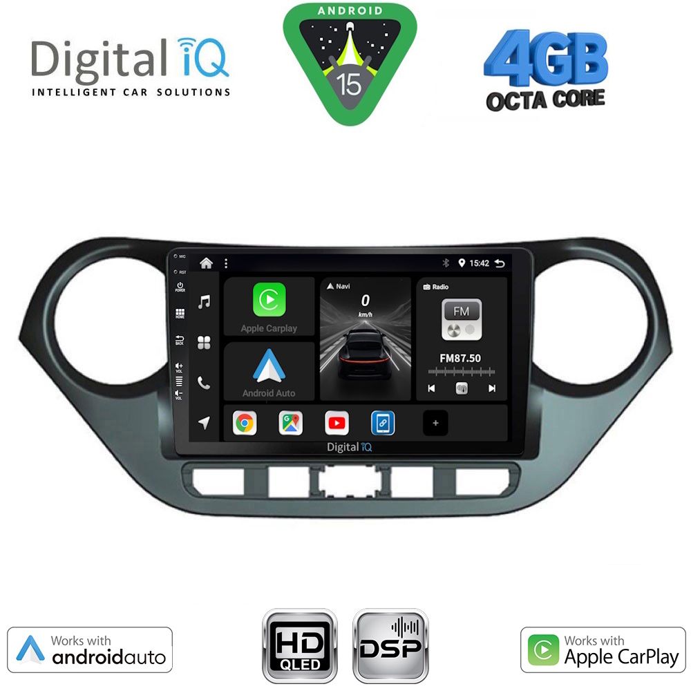 Βλησαρούλης Car Center - DIGITAL IQ BXF 6224_CPAA (9inc) MULTIMEDIA TABLET for HYUNDAI i10 mod. 2014-2020