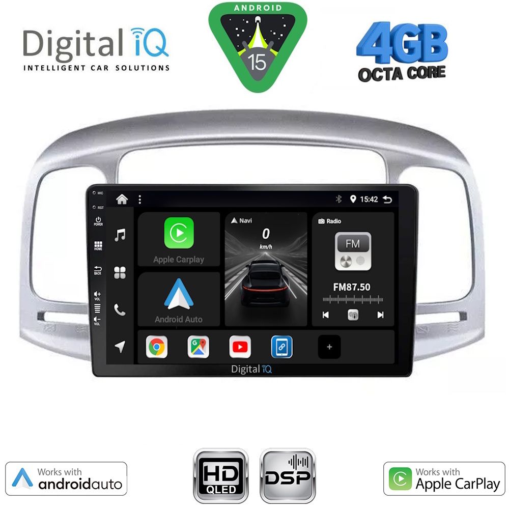 Βλησαρούλης Car Center - DIGITAL IQ BXF 6249SL_CPAA (9inc) MULTIMEDIA TABLET for HYUNDAI ACCENT mod. 2005-2012