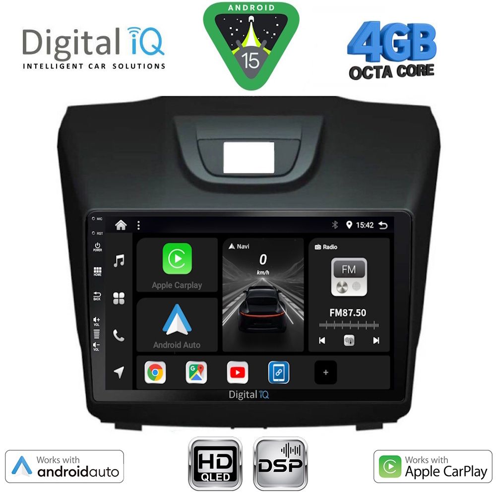 Βλησαρούλης Car Center - DIGITAL IQ BXF 6255_CPAA (9inc) MULTIMEDIA TABLET for ISUZU DMAX mod. 2012-2020