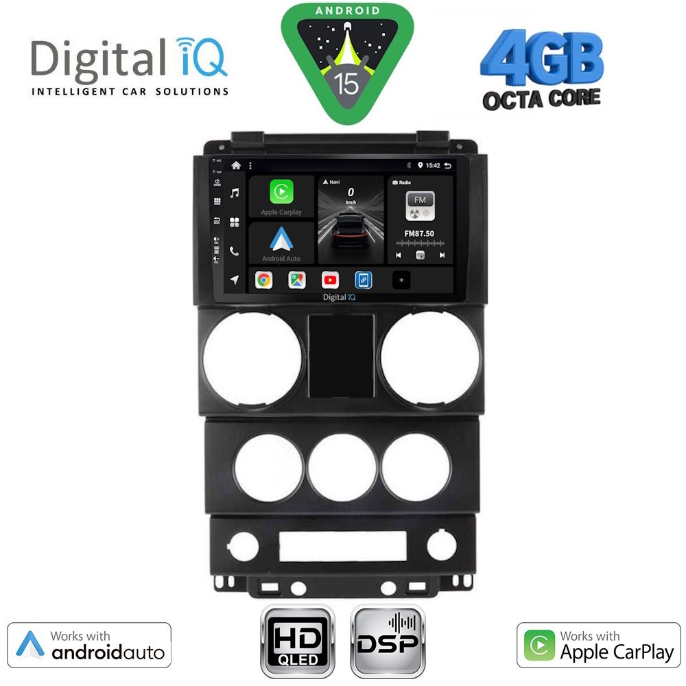 Βλησαρούλης Car Center - DIGITAL IQ BXF 6292_CPAA (9inc) MULTIMEDIA TABLET for JEEP WRANGLER  mod. 2006-2011