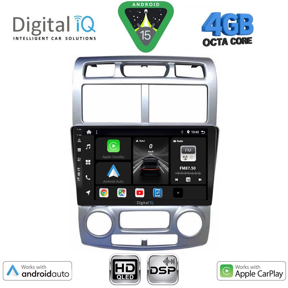Βλησαρούλης Car Center - DIGITAL IQ BXF 6324SL_CPAA (CLIMA) (9inc) MULTIMEDIA TABLET for KIA SPORTAGE mod. 2004-2010