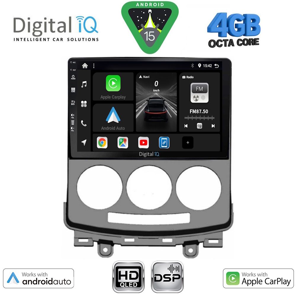 Βλησαρούλης Car Center - DIGITAL IQ BXF 6370_CPAA (9inc) MULTIMEDIA TABLET for MAZDA 5  mod. 2004-2010
