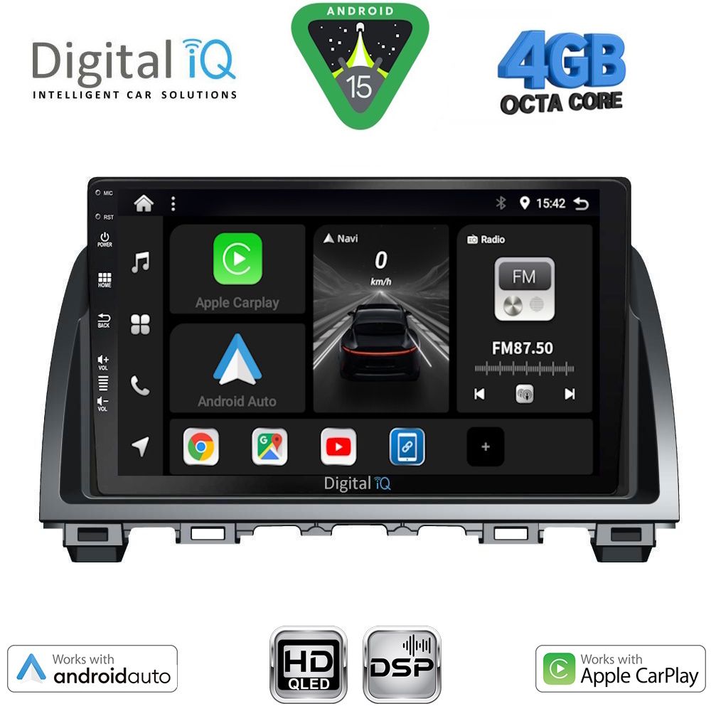 Βλησαρούλης Car Center - DIGITAL IQ BXF 6378_CPAA (9inc) MULTIMEDIA TABLET for MAZDA 6 mod. 2012-2017