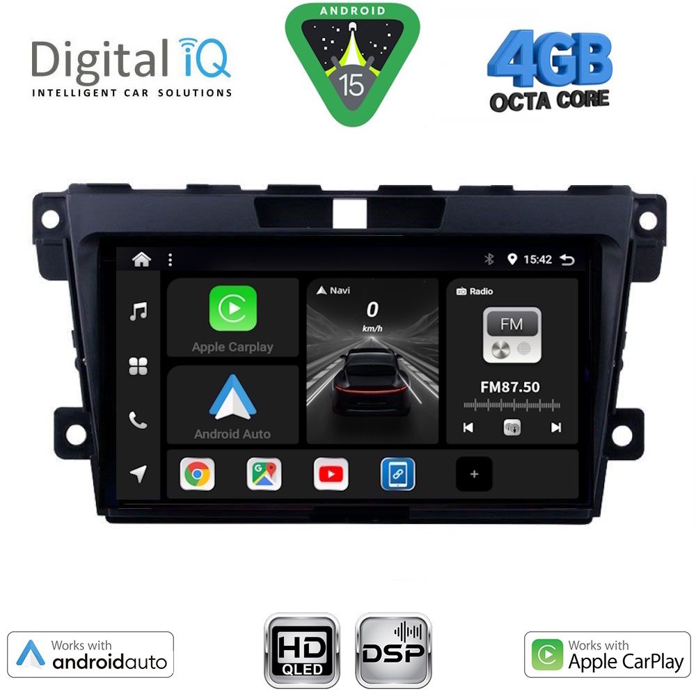 Βλησαρούλης Car Center - DIGITAL IQ BXF 6389_CPAA (9inc) MULTIMEDIA TABLET for MAZDA CX7 mod. 2006-2012