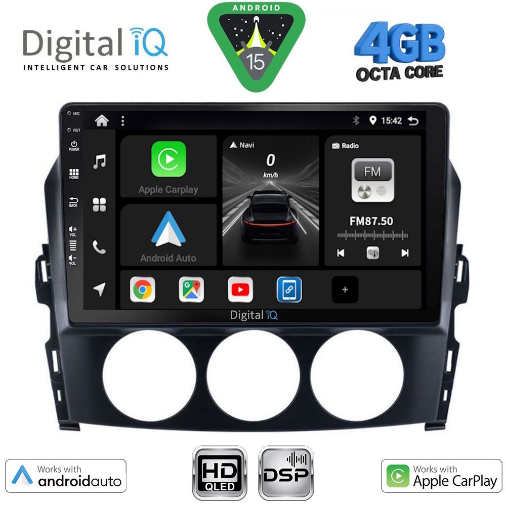 Βλησαρούλης Car Center - DIGITAL IQ BXF 6392_CPAA (9inc) MULTIMEDIA TABLET for MAZDA MX5 mod. 2005-2015