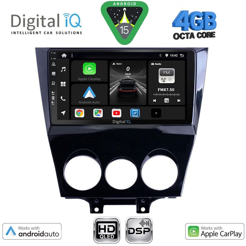 Βλησαρούλης Car Center - DIGITAL IQ BXF 6395_CPAA (9inc) MULTIMEDIA TABLET for MAZDA RX8 mod. 2008-2014
