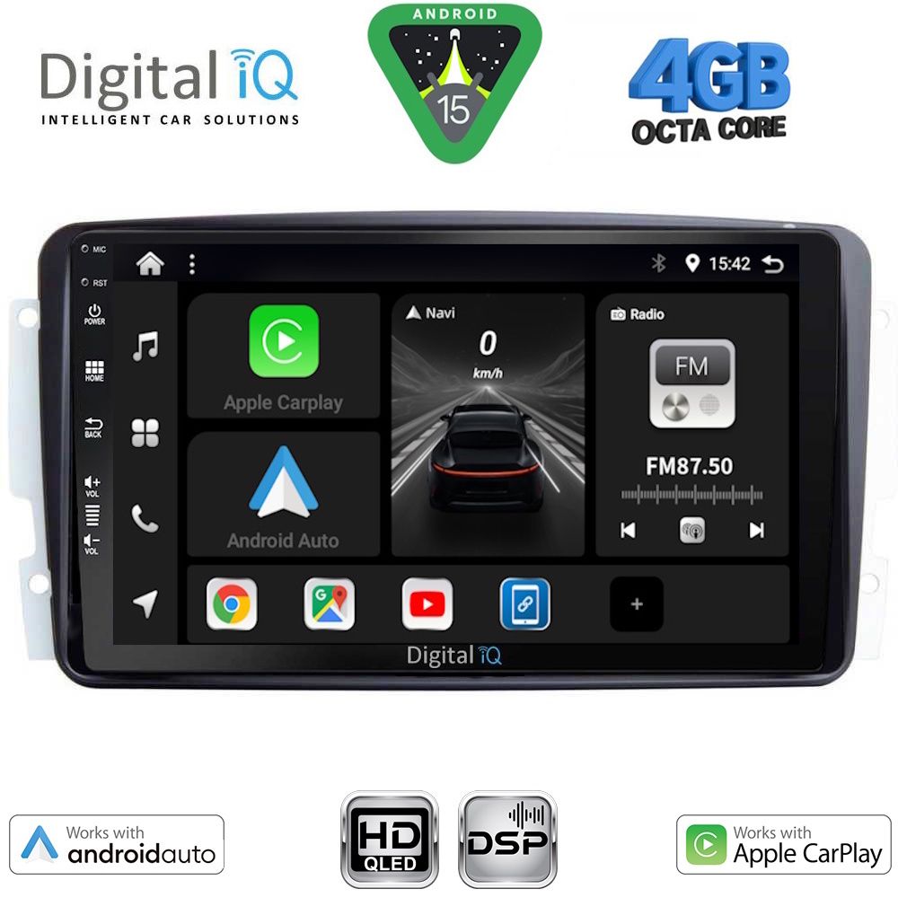 Βλησαρούλης Car Center - DIGITAL IQ BXF 6401_CPAA (9inc) MULTIMEDIA TABLET for MERCEDES CLK (W209) mod. 2000-2004