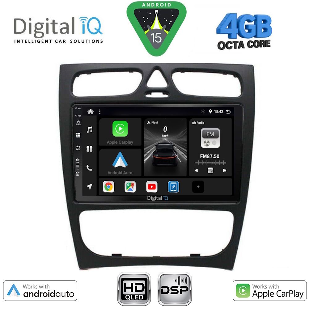 Βλησαρούλης Car Center - DIGITAL IQ BXF 6402_CPAA (9inc) MULTIMEDIA TABLET for MERCEDES C (W203) mod. 1999-2004