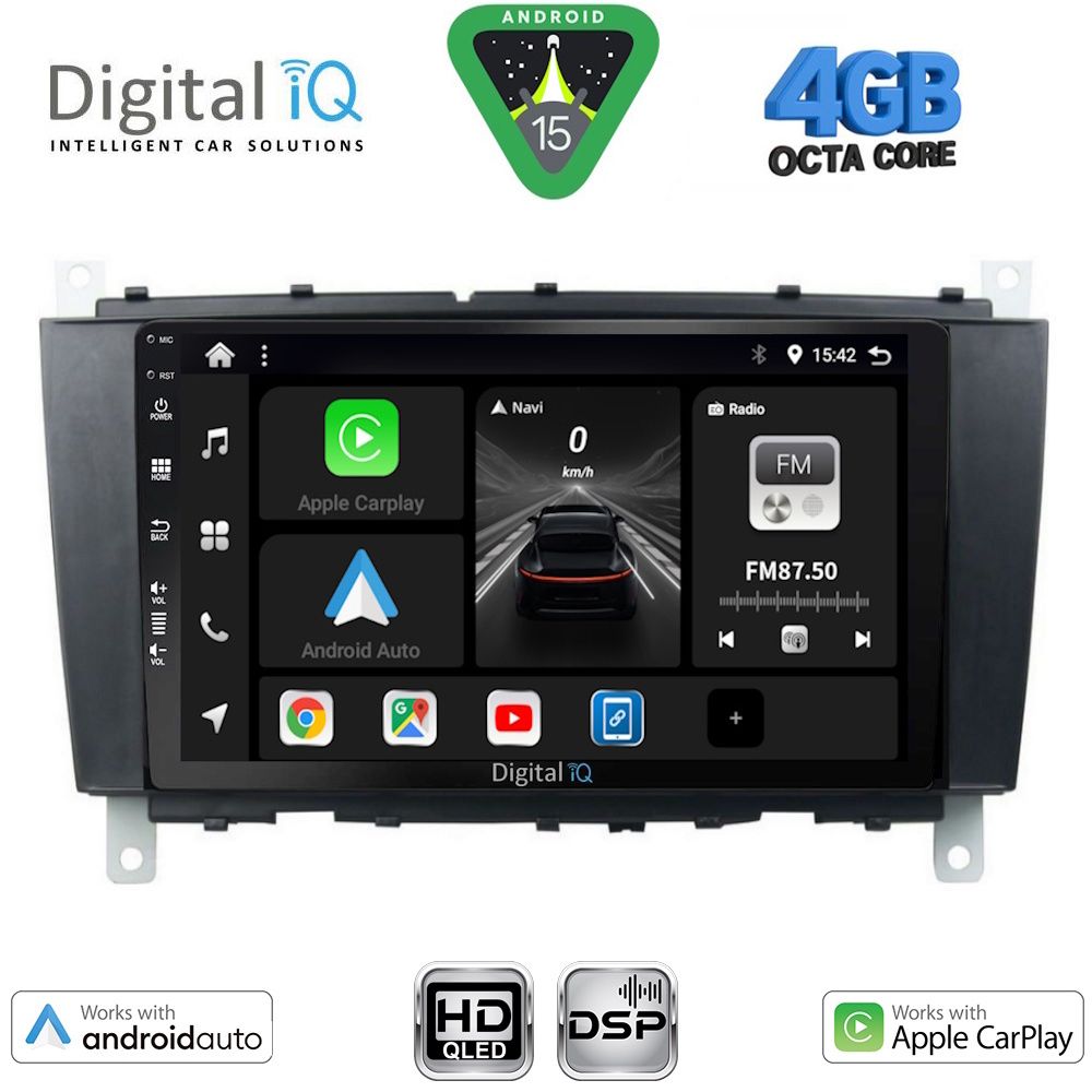 Βλησαρούλης Car Center - DIGITAL IQ BXF 6403_CPAA (8inc) MULTIMEDIA TABLET for MERCEDES C – CLK (W203-209) mod. 2004-2008