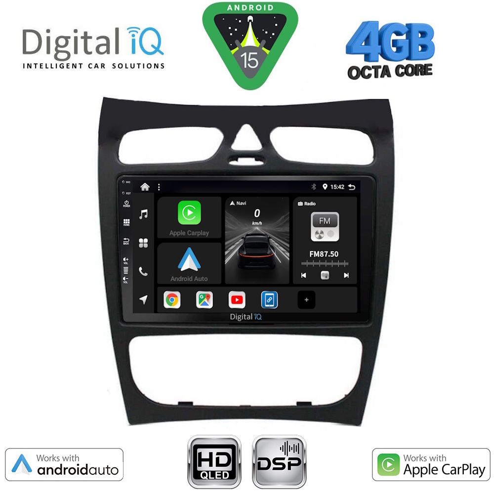 Βλησαρούλης Car Center - DIGITAL IQ BXF 6406_CPAA (9inc) MULTIMEDIA TABLET for MERCEDES CLK (W209) mod. 2000-2004