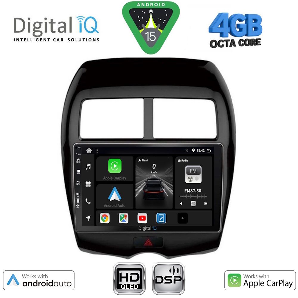 Βλησαρούλης Car Center - DIGITAL IQ BXF 6430_CPAA (10inc) MULTIMEDIA TABLET for MITSUBISHI ASX mod. 2009-2020 - PEUGEOT 4008 mod. 2012-2018