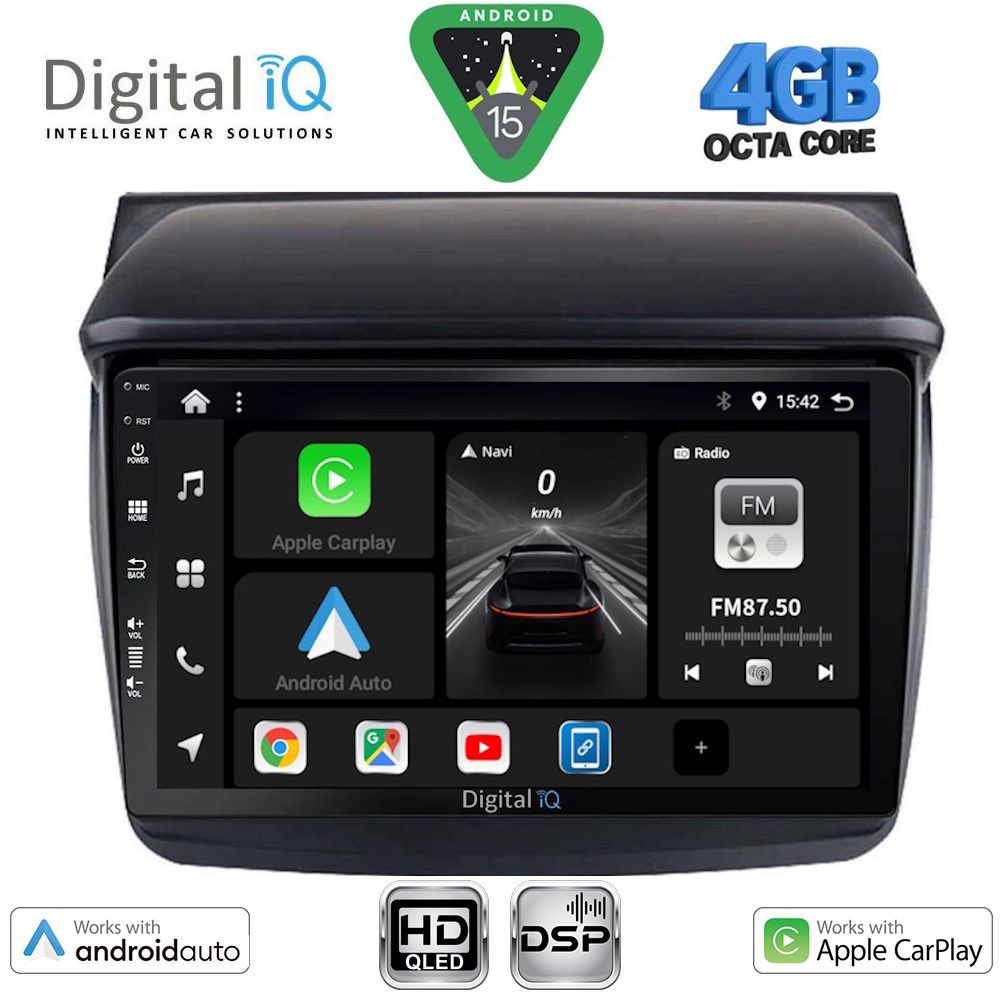Βλησαρούλης Car Center - DIGITAL IQ BXF 6436_CPAA (9inc) MULTIMEDIA TABLET for MITSUBISHI L200 mod. 2006-2015
