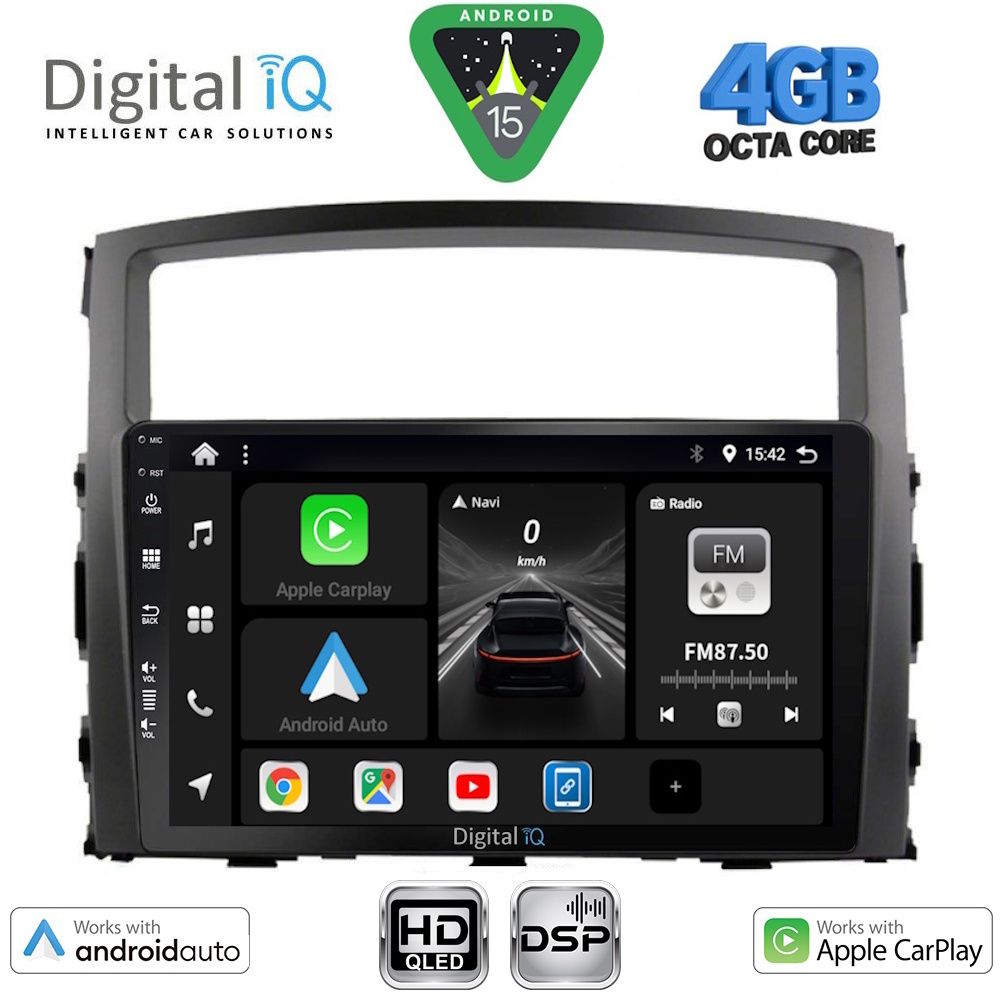 Βλησαρούλης Car Center - DIGITAL IQ BXF 6446_CPAA (9inc) MULTIMEDIA TABLET for MITSUBISHI PAJERO mod. 2006-2013