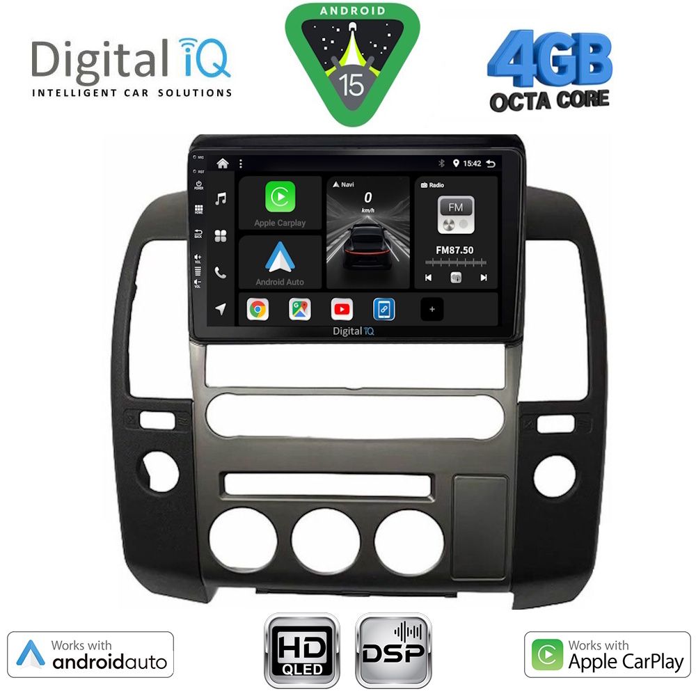 Βλησαρούλης Car Center - DIGITAL IQ BXF 6454_CPAA (ORIG.NAVI) (9inc) MULTIMEDIA TABLET for NISSAN NAVARA D40 mod. 2006-2011 με Original Navi
