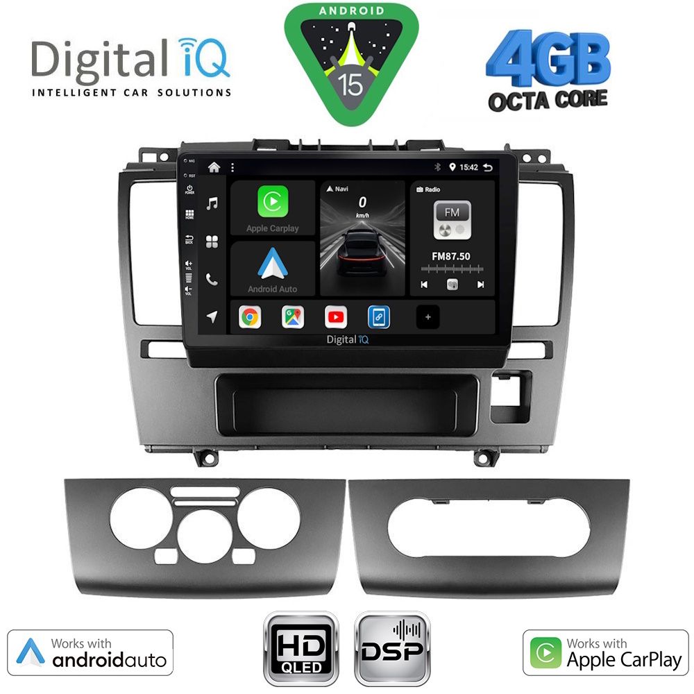 Βλησαρούλης Car Center - DIGITAL IQ BXF 6465_CPAA (9inc) MULTIMEDIA TABLET for NISSAN TIDA mod. 2004-2013