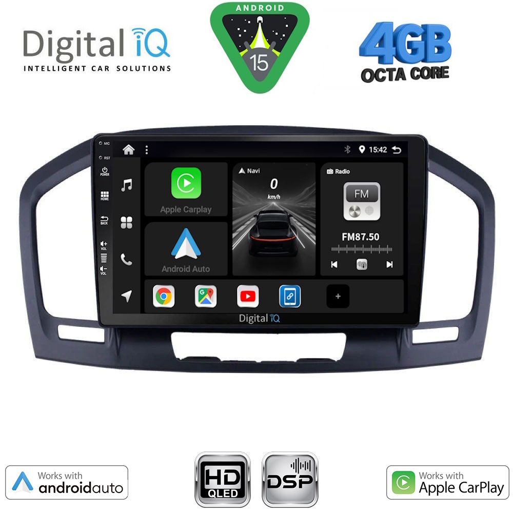 Βλησαρούλης Car Center - DIGITAL IQ BXF 6491BL_CPAA (9inc) MULTIMEDIA TABLET for OPEL INSIGNIA  mod. 2008-2013 (BLACK)