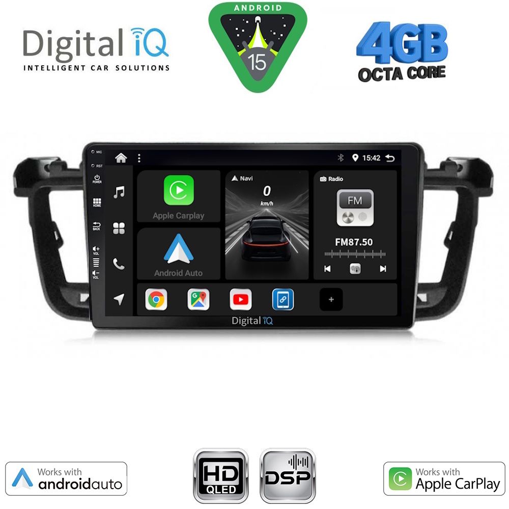 Βλησαρούλης Car Center - DIGITAL IQ BXF 6518_CPAA (9inc) MULTIMEDIA TABLET for PEUGEOT 508 mod. 2010-2016