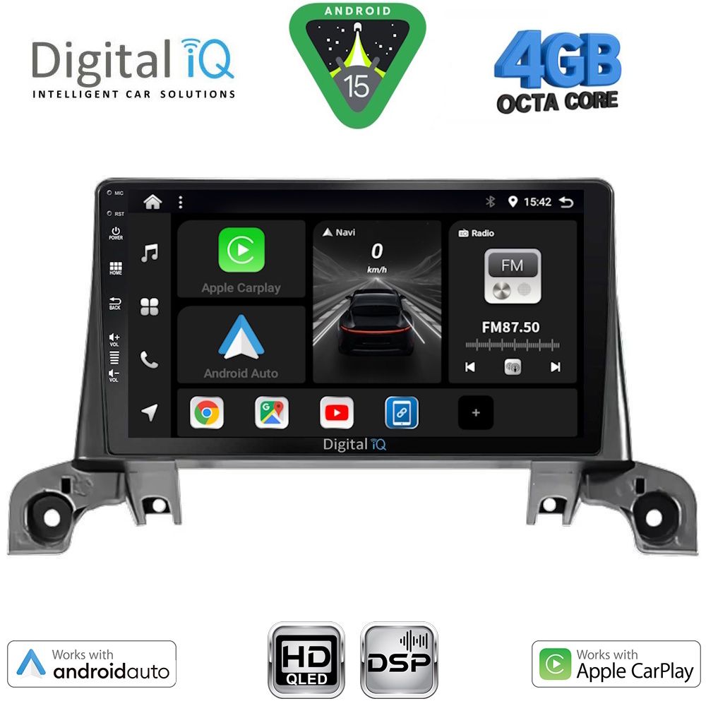 Βλησαρούλης Car Center - DIGITAL IQ BXF 6519_CPAA (9inc) MULTIMEDIA TABLET for PEUGEOT 3008 - 5008 mod. 2016-2024
