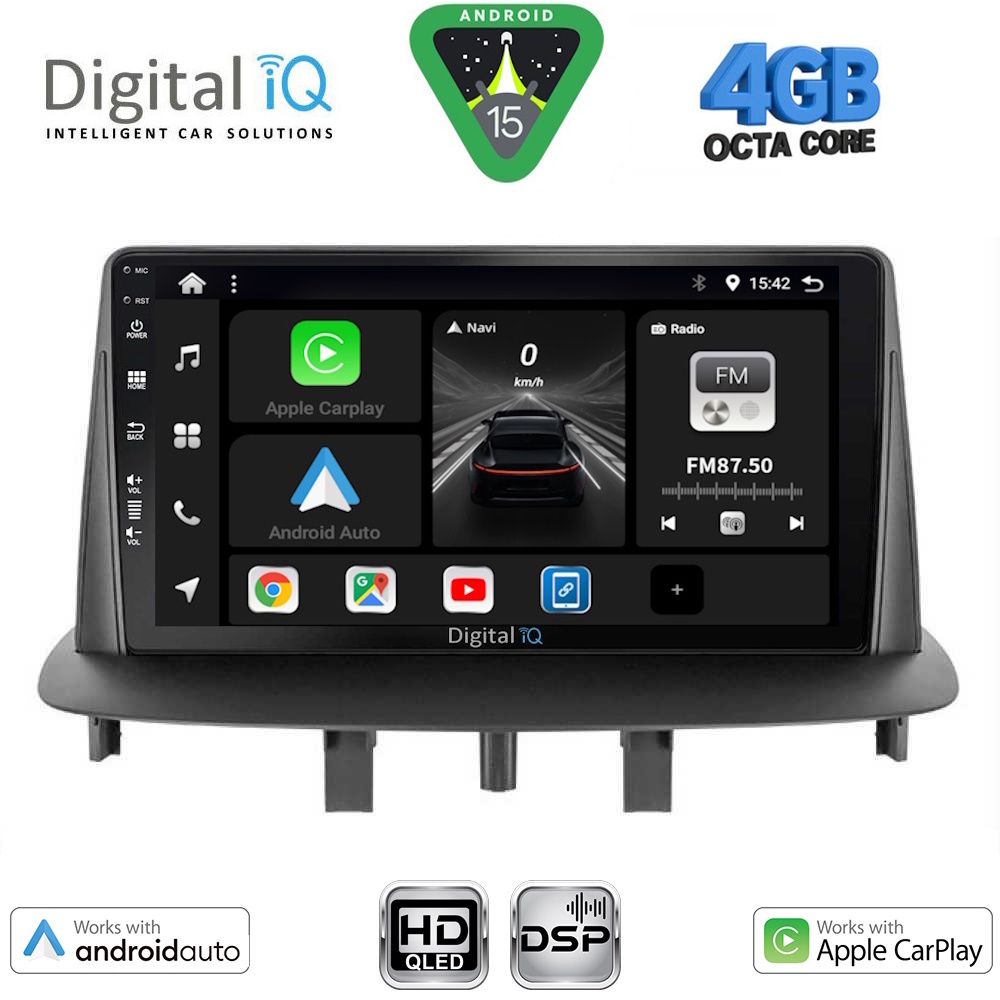 Βλησαρούλης Car Center - DIGITAL IQ BXF 6556_CPAA (9inc) MULTIMEDIA TABLET for RENAULT MEGANE 3 mod. 2009-2016